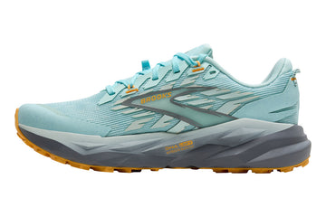 Brooks Cascadia 19 D Clearwater/Primer Grey/Apricot Womens #color_blue-multi